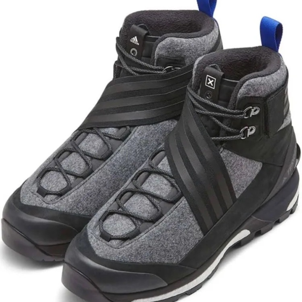 NIB Adidas Originals Terrex Ehibiti Men's Black and Gray Hiking Boots Size 9